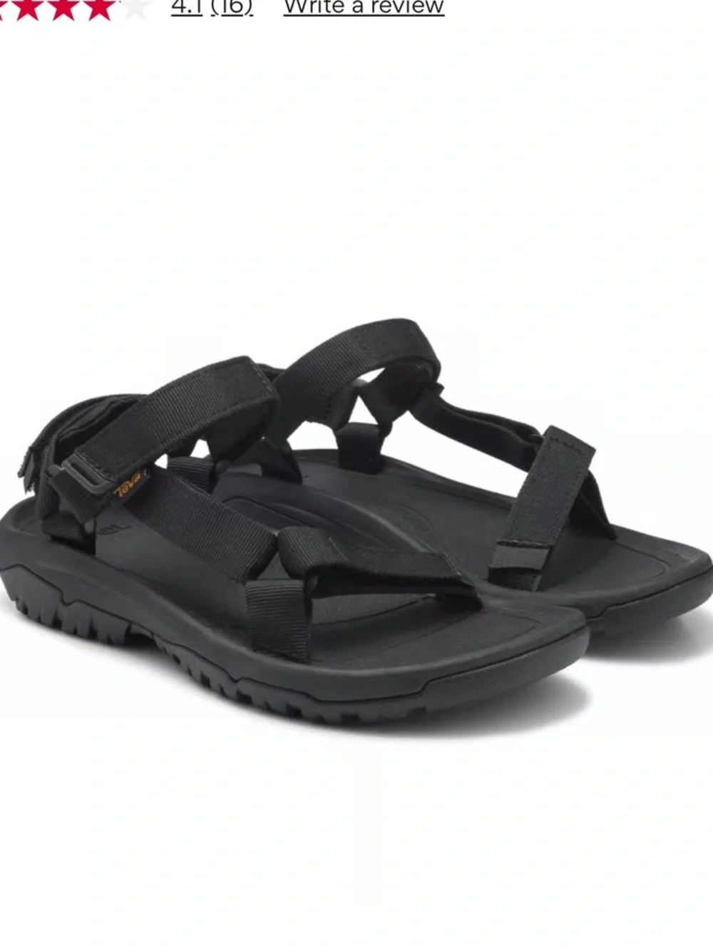 Teva Hurricane XLT 2 Black Strappy Men’s Waterproof Sandals Size 8
